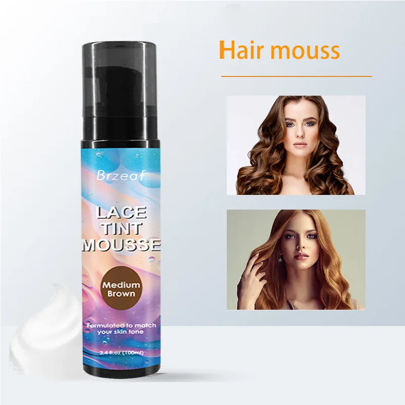 Spitzentönungsspray für Spitzenperücken, dunkelbraun, mittelbraun, hellbraun, Spitzentönungsspray für Verschlüsse, Perücken und Verschluss vorne, 100 ml – Detail 30