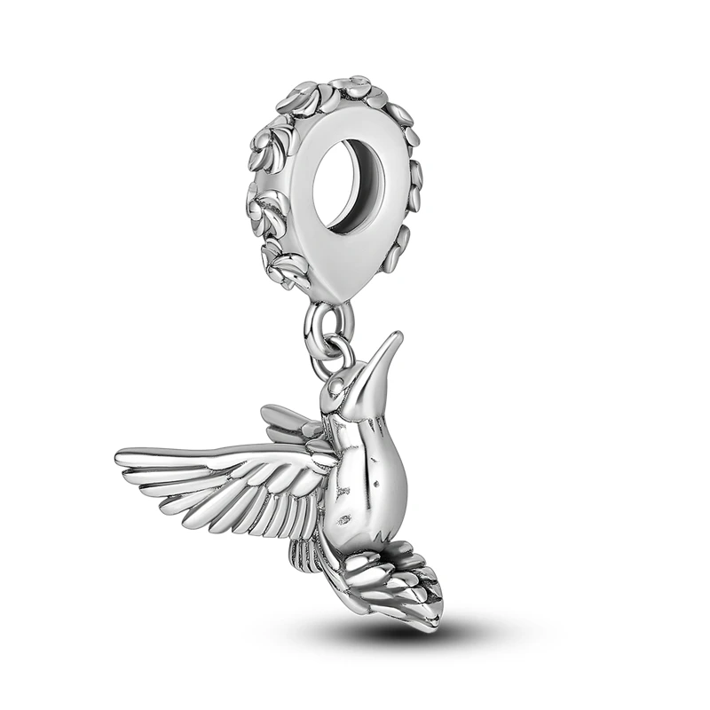 925 zilveren regenboogbloem Dragonfly Charms Dangle Charm Animal bead Fit originele armband sieraden DIY