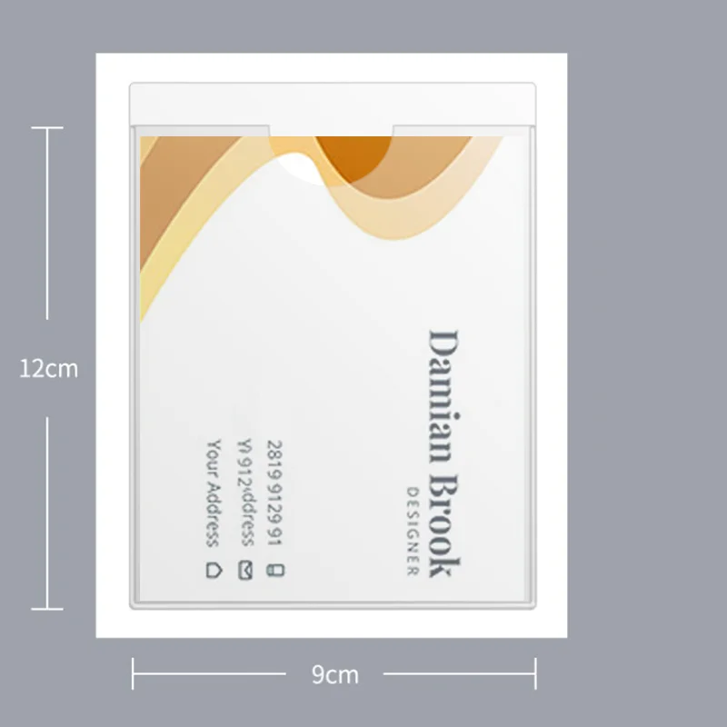 

10PCS Durable Self-Adhesive Plastic Pockets Holders Label Stickers for Protection 7*10cm accessories