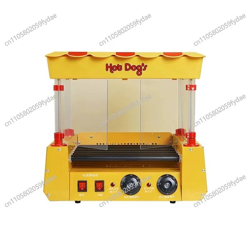 Pequeña máquina multifunción de barbacoa de salchichas a la parrilla para perritos calientes comerciales automáticos
