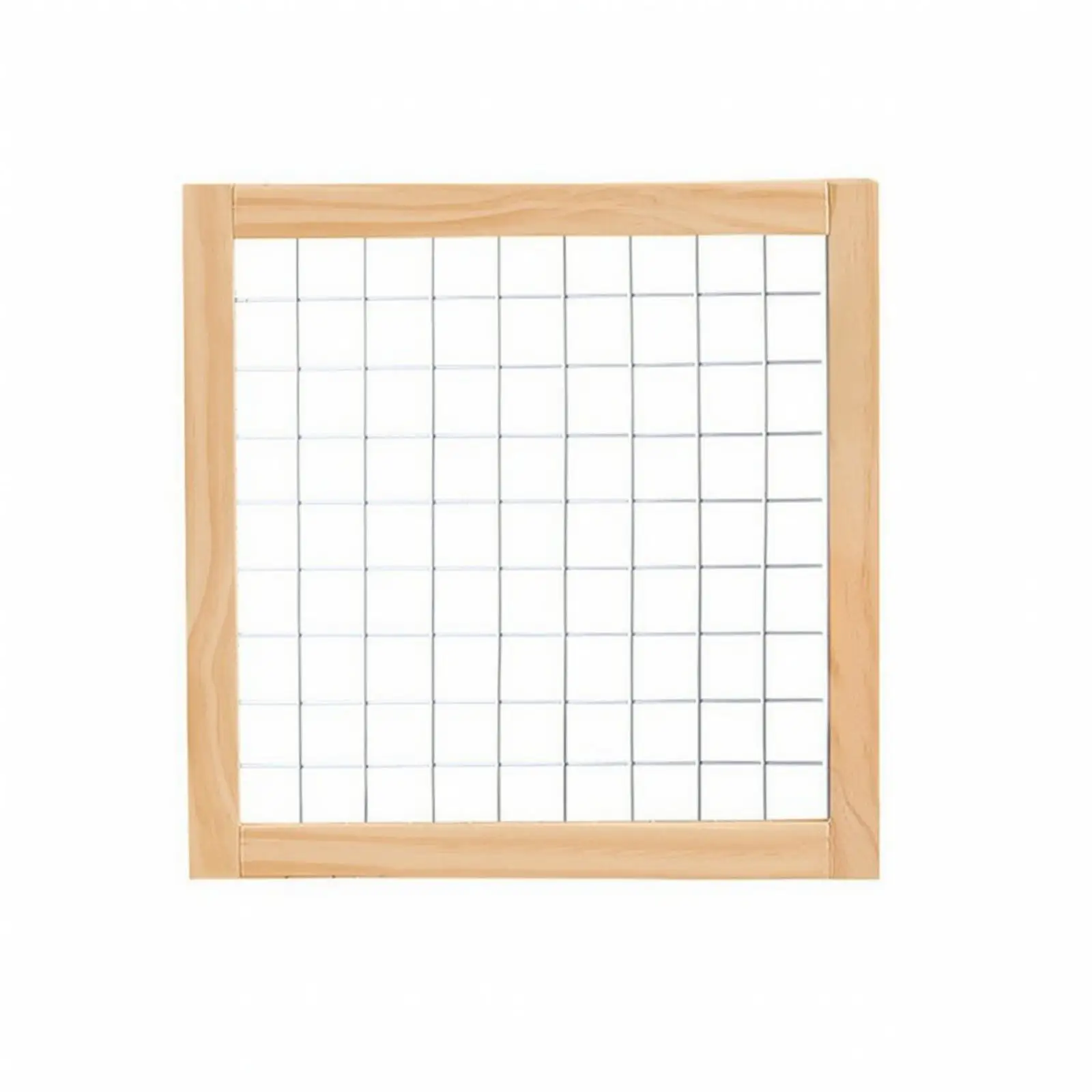 3 Pieces Folding Grid Display Panel Lightweight Foldable Display Panel with Metal Grid Portable Space-Saving for Craft Vendors