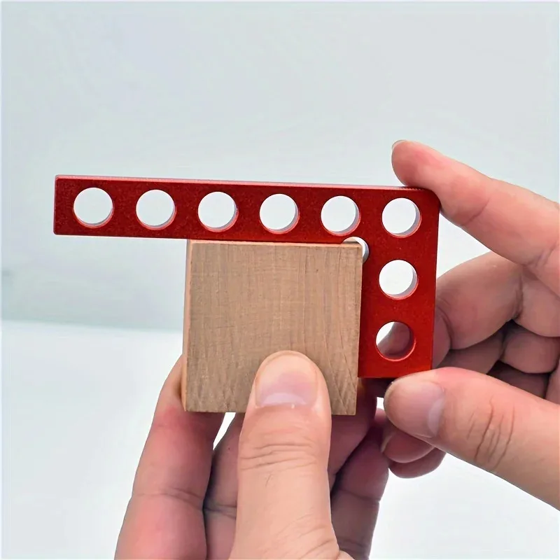 

Carpenter'S Square Aluminum Alloy90Protractor Height Measuring Ruler Gauge Tool L Ruler