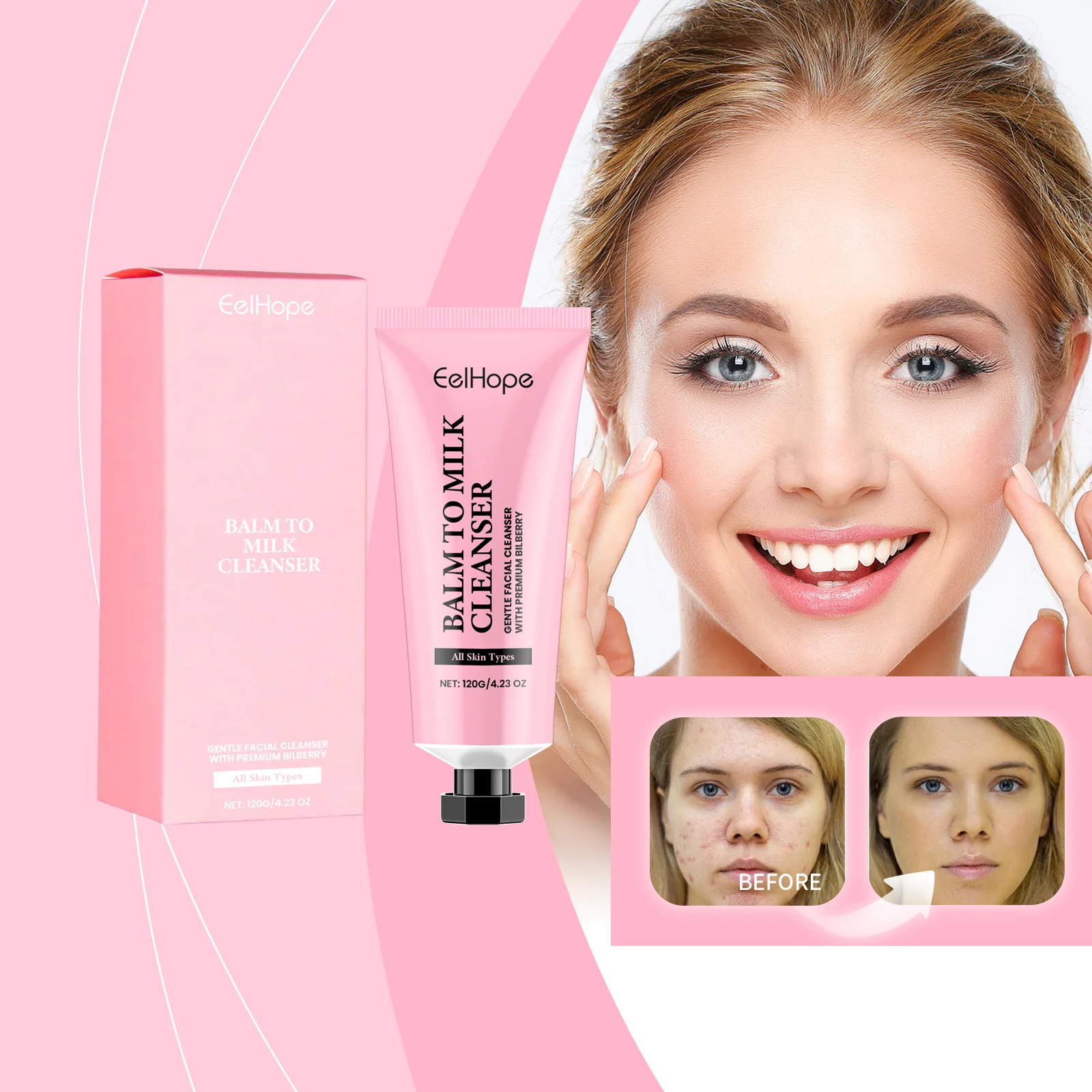 Deep Moisturizing Cleanser Clean Face Moisturizing Moisturizing Non-Tight Soothing Skin Cleanser