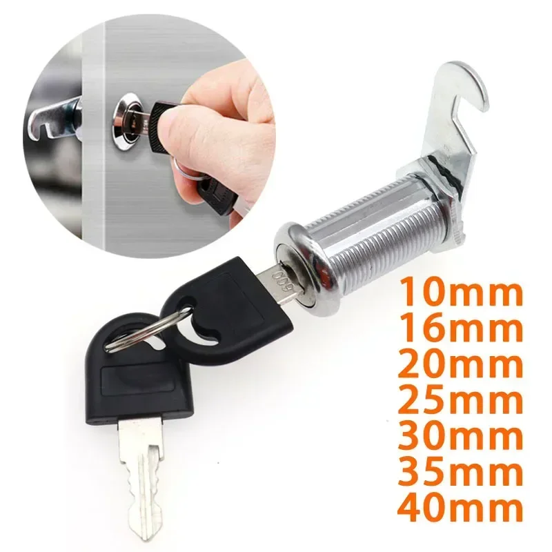 

10/16/20/25/30/35/40mm Security Lock Filing Cabinet Post Mailbox Drawer Cupboard Locker Furniture Locks Drawer DIY Cabinet Tools