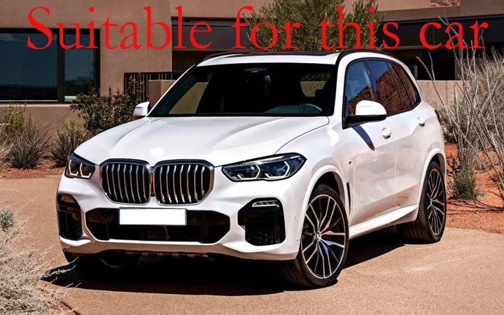 For BMW X5 G05 2019-2024 2021 Carbon Fiber Style Front Center Console Cup Drink Holder Cover Trim Bezel Frame Molding Garnish