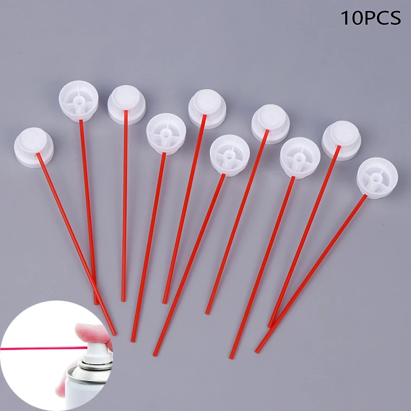 10PCS Spray-Paint Caps Fit Female Cans,Needle Cap-Spray Can Nozzle-Spray Paint Nozzles-Spray Paint Tips Red Thin Tube