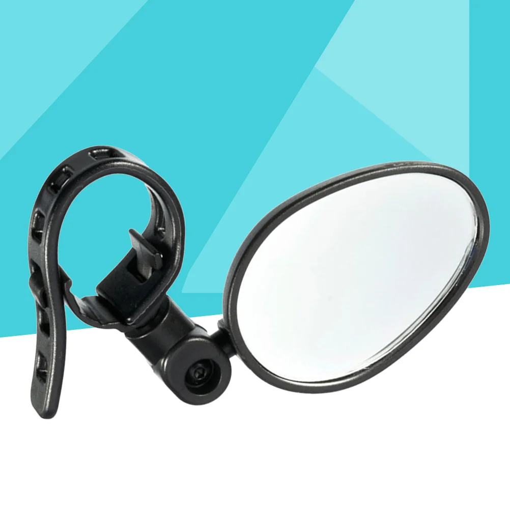 مرآة الرؤية الخلفية للدراجة فائقة الوضوح بزاوية واسعة مقاومة للانفجار وقابلة للتعديل بالكامل وتصميم مدمج لمقود 13-35 مم