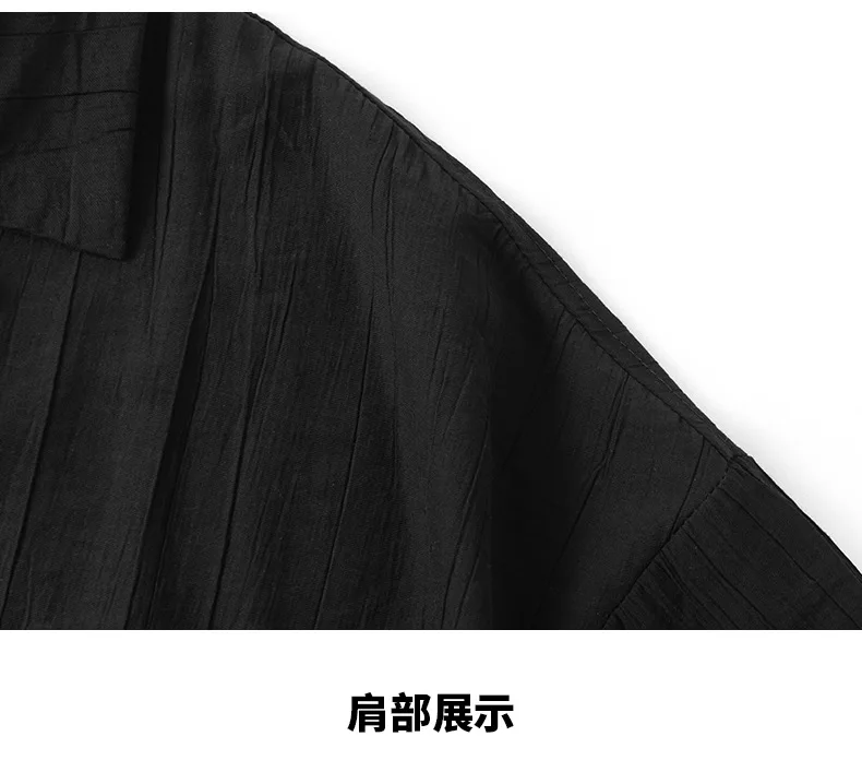 2026 Sommer Herren Koreanischer Stil Baumwoll-Zweiteiler Set Locker Sitzende Slim-Fit Kurzarm-Hemden mit Passenden Shorts Trendiges Alltags-Freizeitoutfit – Detail 11
