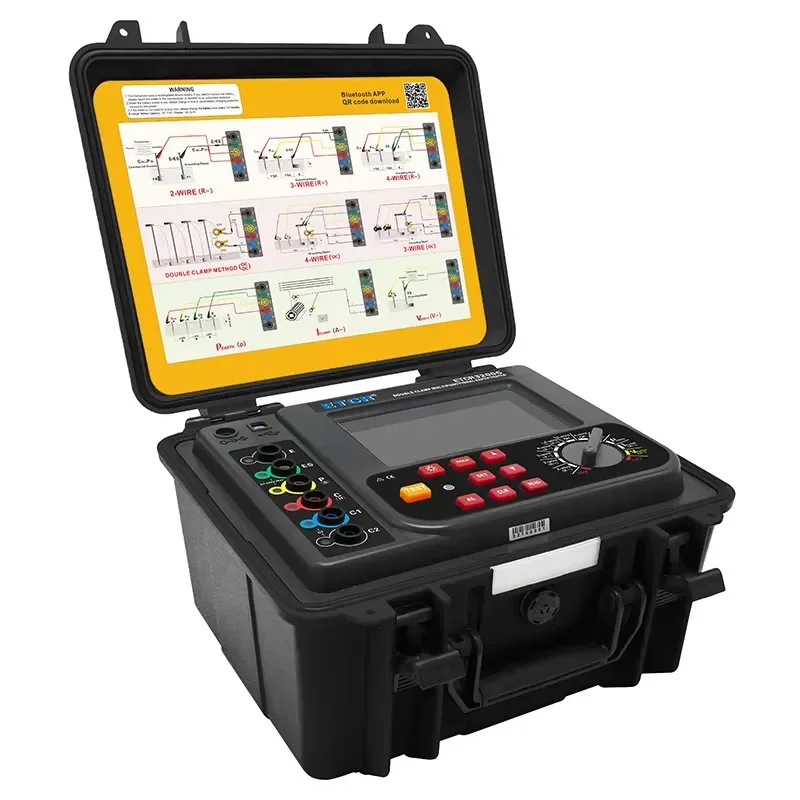 Hot Selling ETCR3200C Digital Earth Resistance Tester 4-Wire Method Soil Resistivity Meter Double Clamp Earth Resistance Tester
