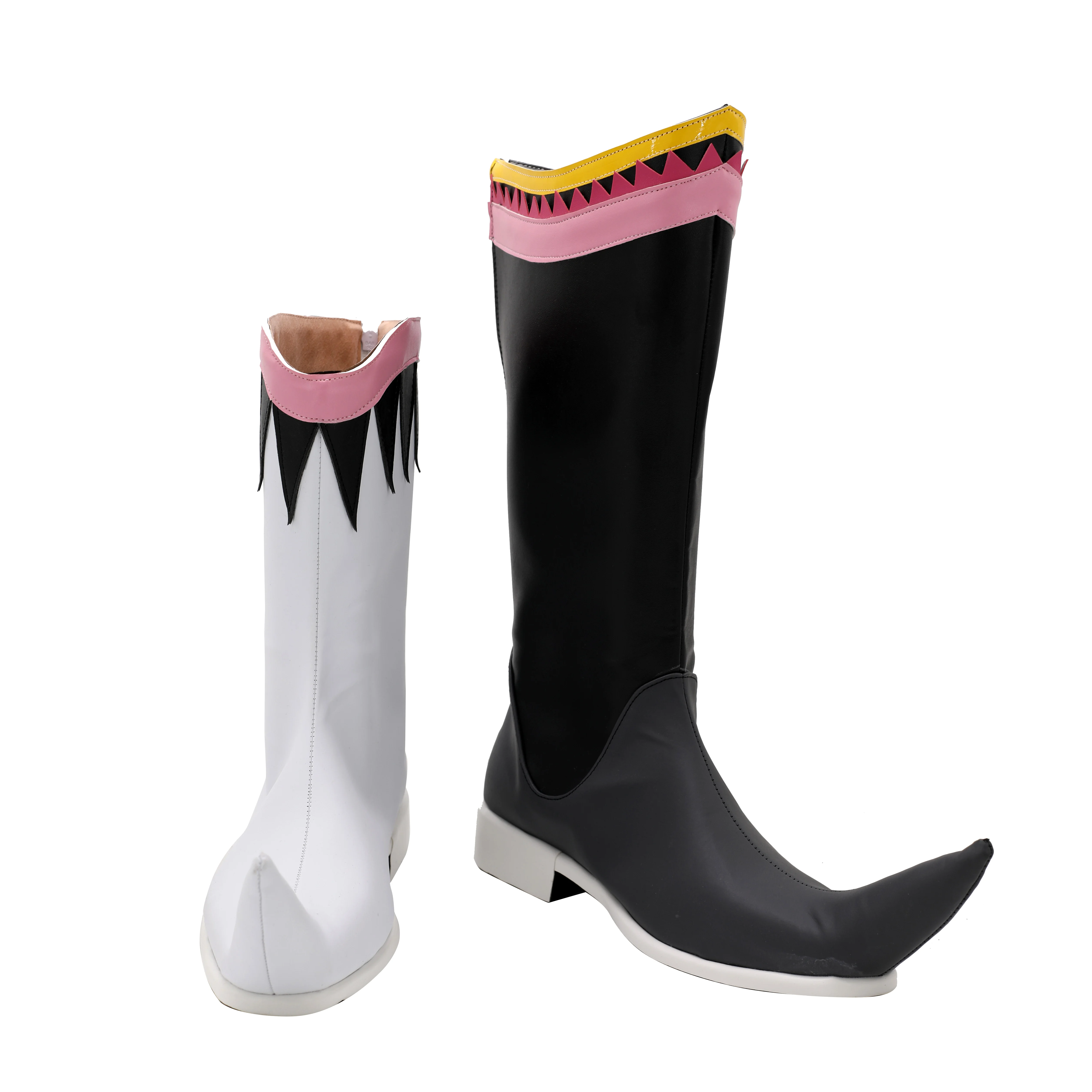 Final Nette Kefka PU Cosplay Bottes Chaussures, Halloween Cosplay Prop