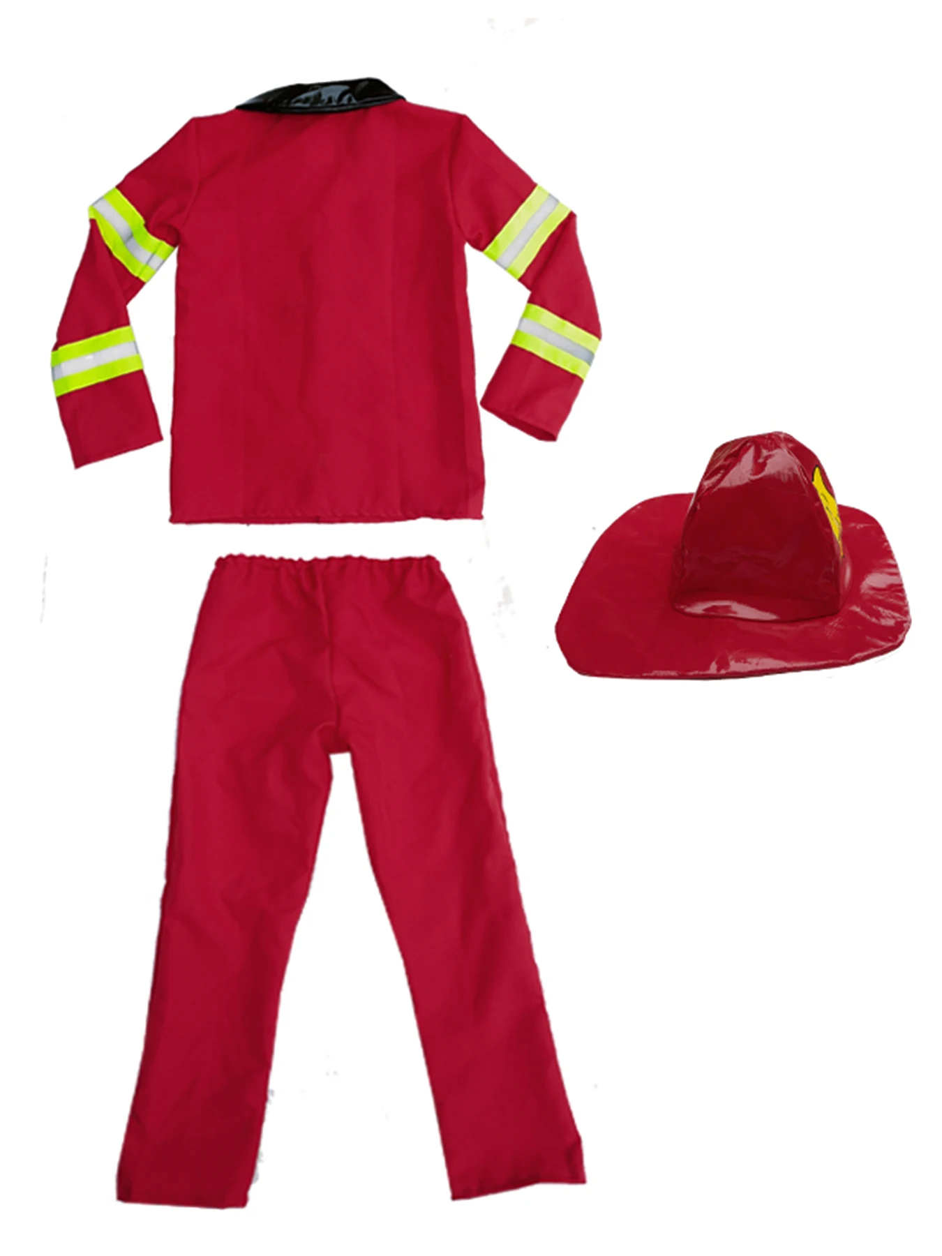 New Halloween Costume for Kids Firefighter Uniform Children Professional Hero Cosplay Fireman Role Play Fancy Clothing Boy Fa