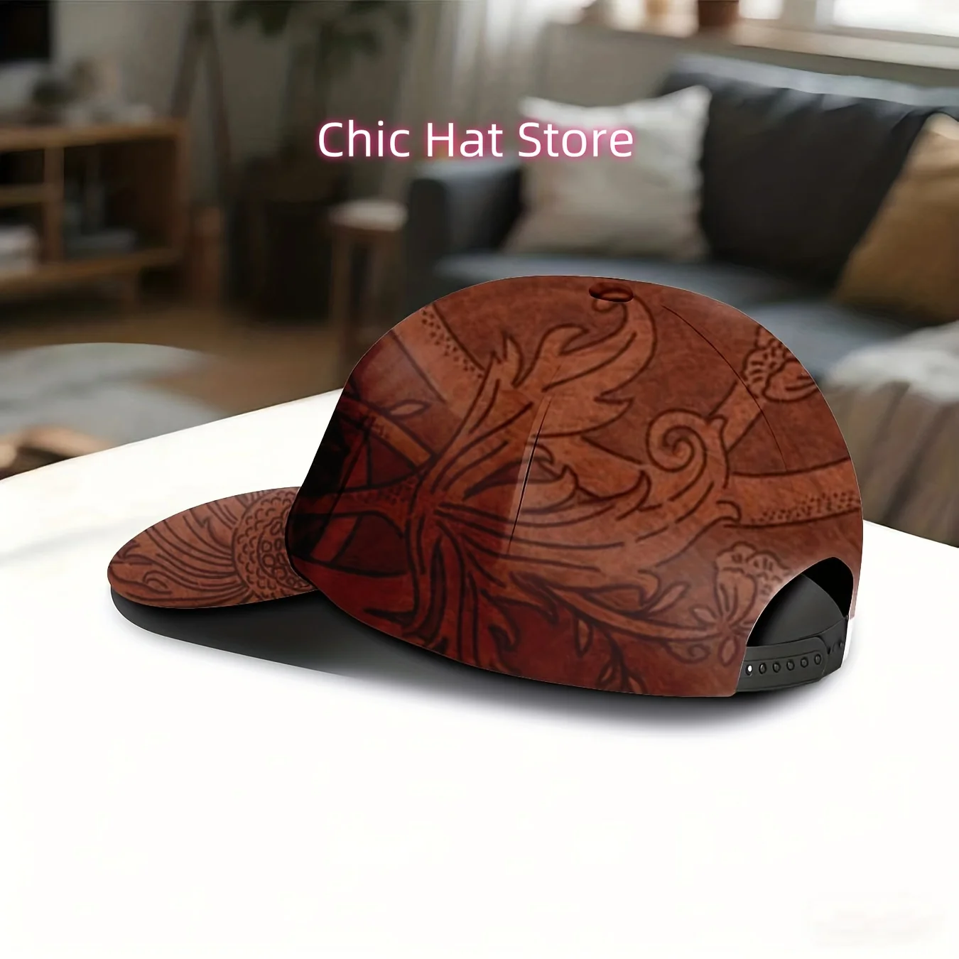 Vintage Floral Design Baseball Cap, Elegant Botanical Pattern Hat, Literary-Inspired Cap, Unisex And Versatile, Adjustable Fit,