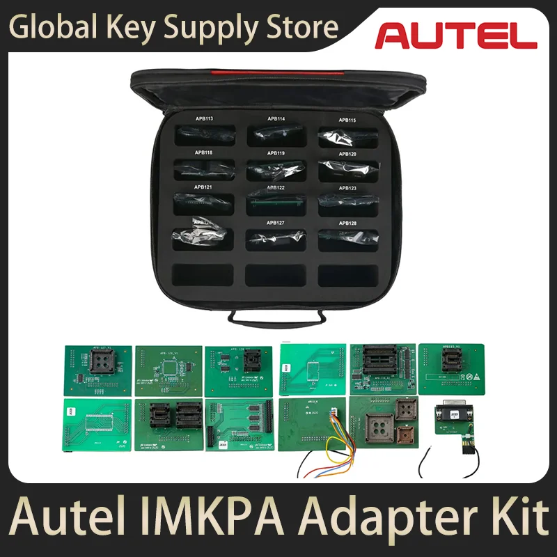 AUTEL IMKPA Adapter Kit APB113 MQB 5C5D Key Programming EWS3 NEC Key learning ESL W209 W906 read write erase XP400Pro IM508IM608