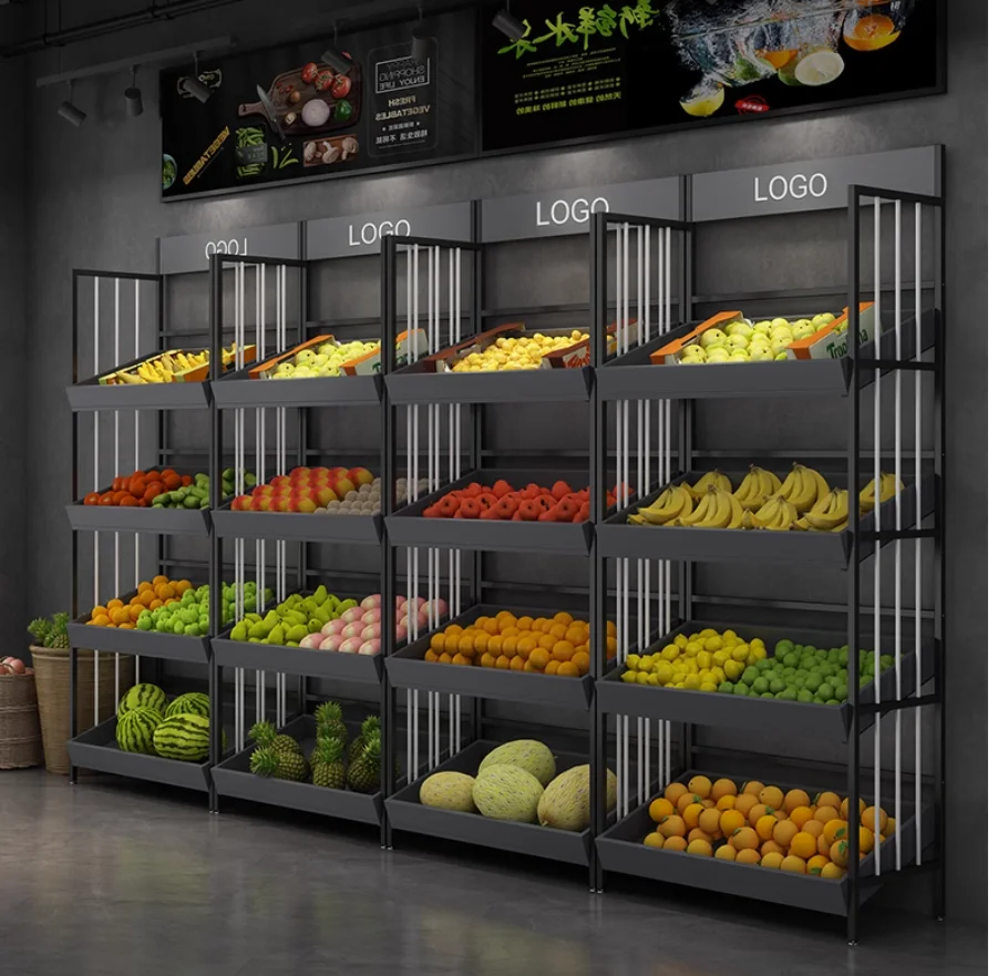 Fruit shelf display shelf Supermarket fresh display shelf vegetable shelf fruit store display shelf fruit frame display shelf