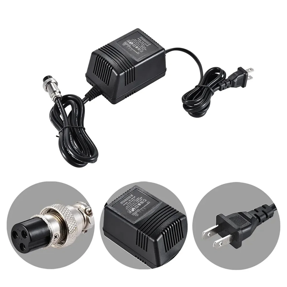 Adaptador de corriente F4, mezclador de consola de mezcla de 15V, fuente de alimentación, adaptador de CA, Conector de 3 pines, enchufe de la UE