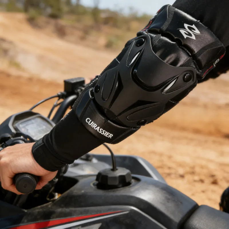 

Cuirassier Motorcycle Motocross ATV Riders Elbow Guards Night Reflective with 3D Structure High Impact Arm Protection Men Women