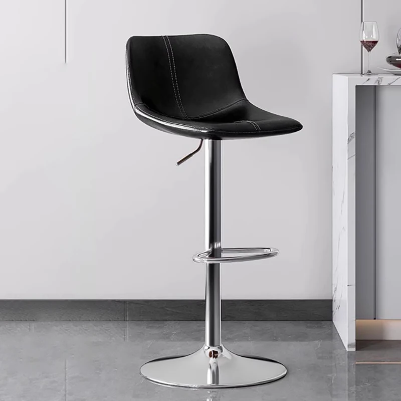 

Swivel Nordic Bar Stool Black Luxury Reception Desk Design Bar Stool Kitchen Lounge Sillas Para Comedor Restaurant Furniture