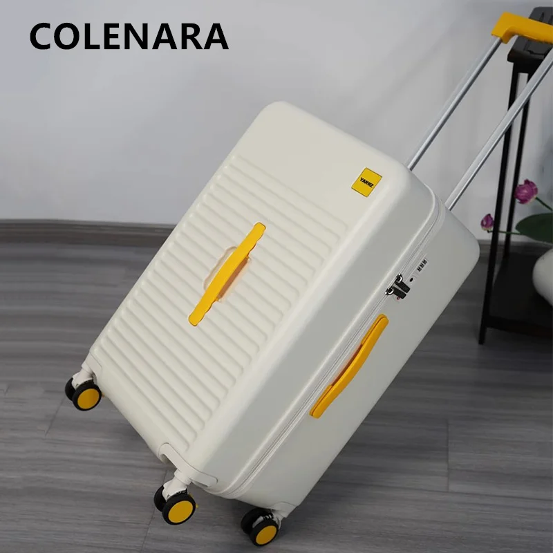 

COLENARA Luggage Travel Bag Large Capacity Trolley Case ABS + PC Combination Box 24"26"28 Inch Women with Wheel Suitcase