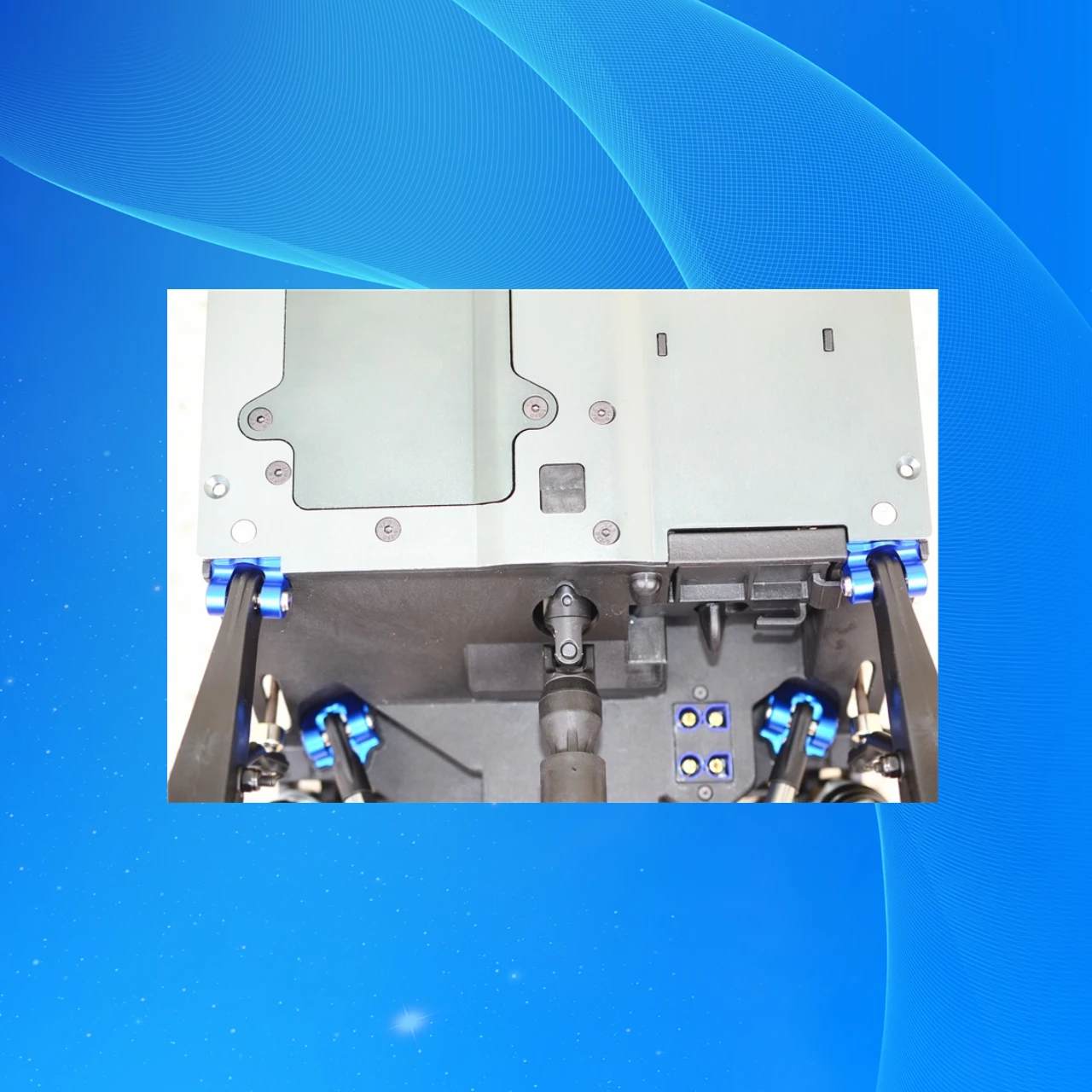 Conjunto de montagem de eixo inferior traseiro de alumínio GPM para links de suspensão para LOSI 1/6 Super Baja Rey 1.0/2.0 LOS254040