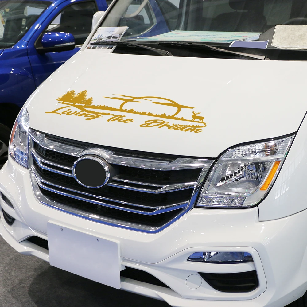 Car Hood Stickers For Hyundai Grand Starex H1 ILoad Imax Royale H200 H300 A1 Satellite Camper Van Vinyl Decor Decals Accessories view 3