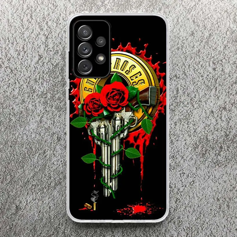 Guns N Roses Good Time Phone Case For Samsung Galaxy A15 A55 A14 A54 A13 A53 A12 A52S A25 A24 A34 A23 A35 A33 A22 A32 A04S A03S