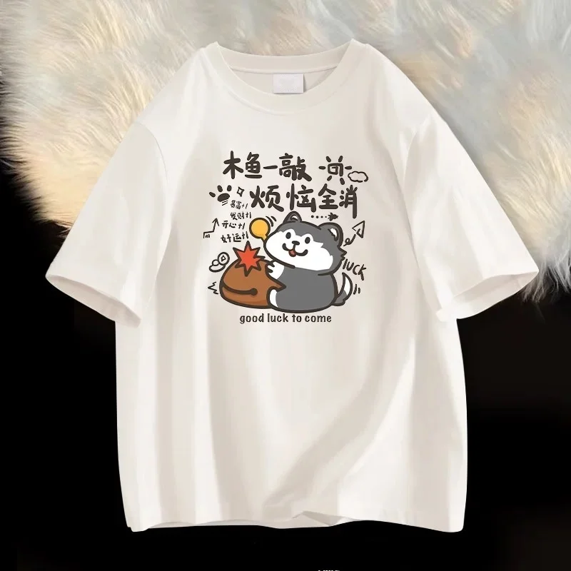 ZAZOMDE Summer Kawaii Cotton T Shirts Cute Cartoon Japanese Style Oversized Tee Soft Breathable Daily Outfits For Women Man