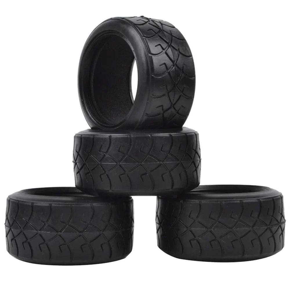4Pcs M‑Chassis Soft Rubber Tires For Tamiya M03 M05 M06 M07 M08 Mini Cooper 1/10 RC Touring Car Upgrade Parts