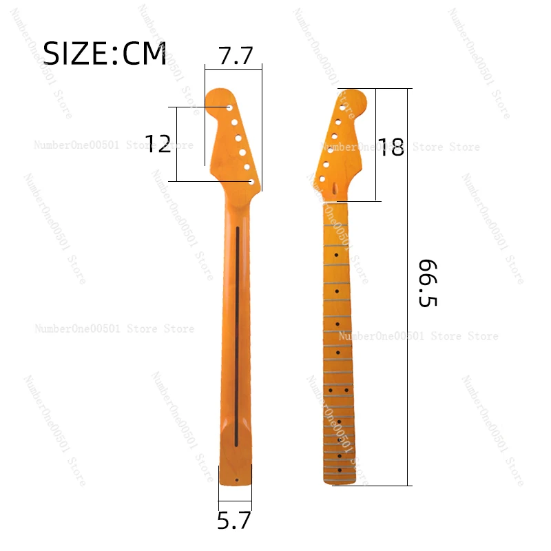 Electric Guitar Neck 22 Frets  Satin Finish Replacement For Telecaster Electric Guitar Parts