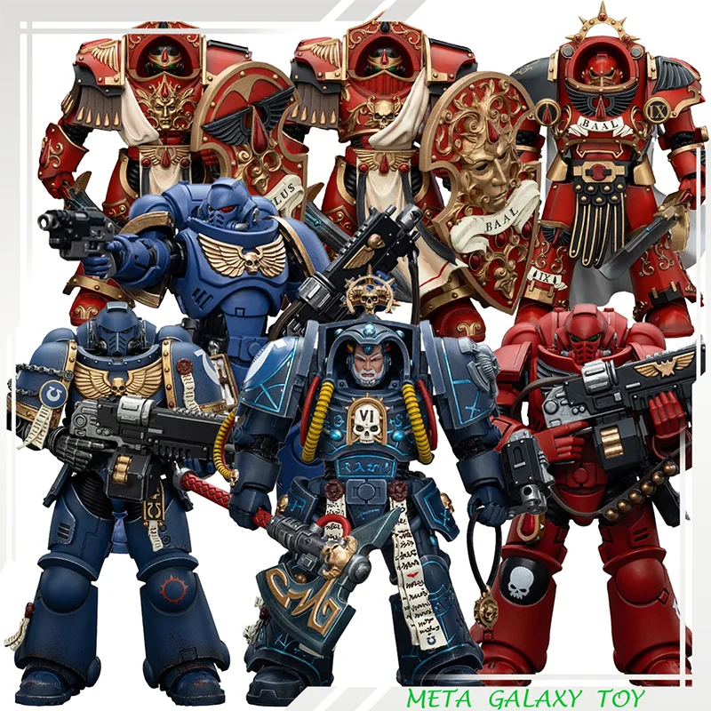 

In Stock Original JOYTOY Blood Angels Crimson Paladins Squad Uitramarines TMNT Ninja Turtles Action Figure Warhammer 40k Model