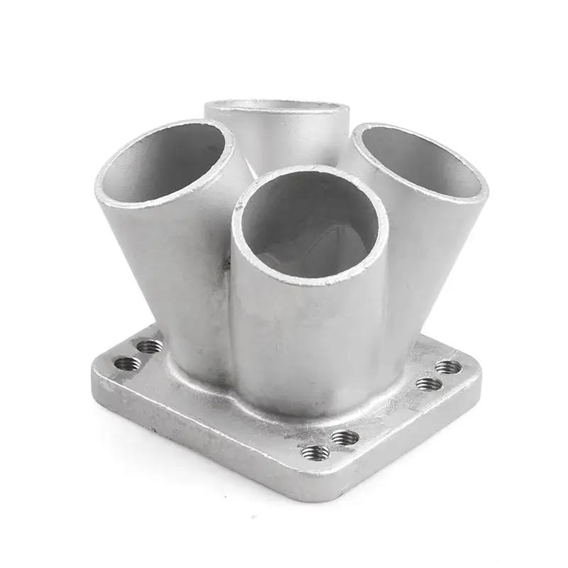 A30F-New جودة عالية يلقي 4-Hole شفة قاعدة 4-1 اسطوانة المنوع المشتركة ل T3 T4 التوربينات تعديل أجزاء السيارة #1