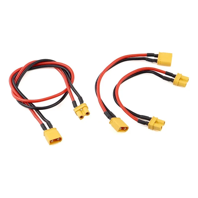 Yellow/Black XT30 to XT30/JST Connector Adapter Male/Female Plug for RC Quadcopter CineLog Drone Part 14AWG Silicone Wire Cable