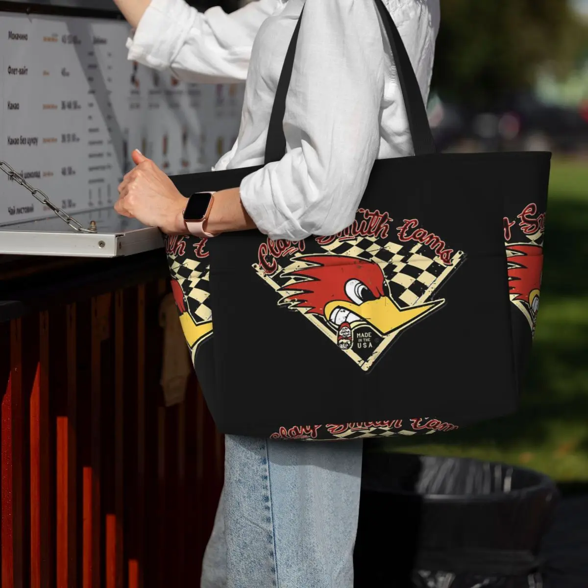 Street Mr.Horsepower Clay Smith Cams Beach Tote Bag Sport Gym Yoga Duffle Large Tote Bag Women Travel Bag Fitness bag