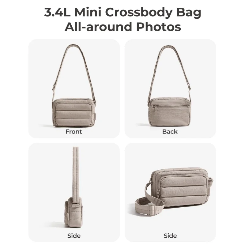 Crossbody Bags for Women, Puffer Crossbody Purses for Women with Blocking Slots, Handbags Wallet Small Purse | Travel Purse