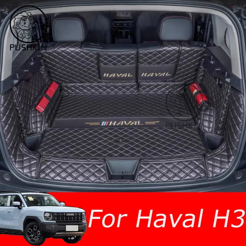 

For Haval H3 2024 2025 Accessories Car Boot Mat Rear Trunk Liner Cargo Leather TPE Tray Protector Accessories Mats