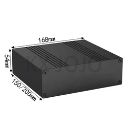 Aluminum Enclosure 168*54*150/200mm Split Box with Waterproof Black Profile Shell Electronic Components Shell