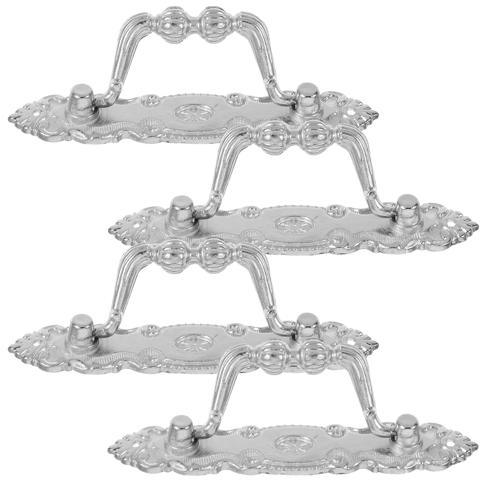 

4 Pcs Handle Cup Drawer Dressing Table Zinc Alloy Cupboard Door Knobs Handles