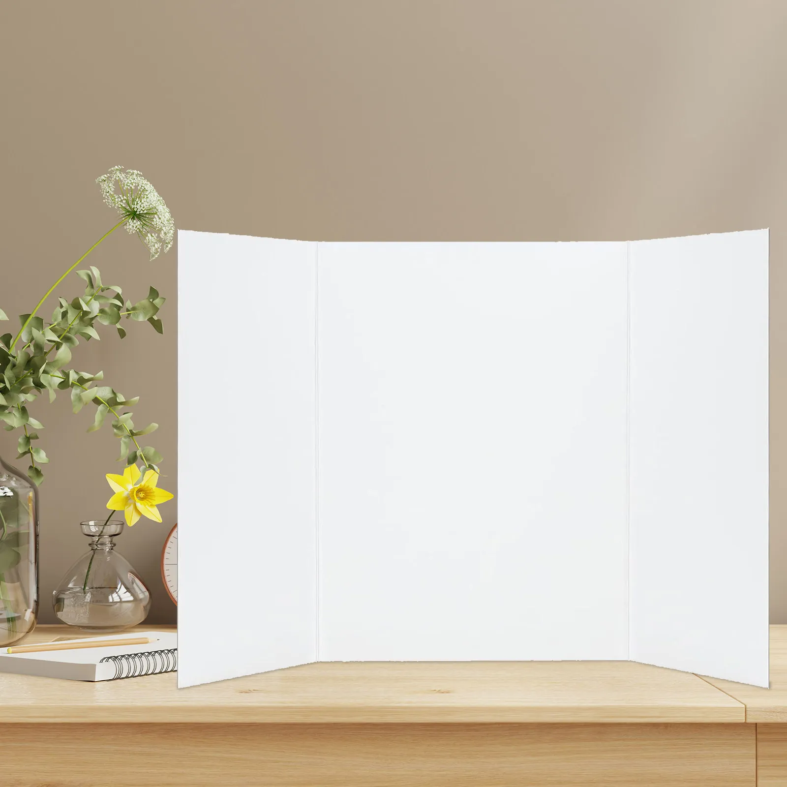 5 Pcs Corrugated Display Board Foldable Folding Trifold Cardboard
