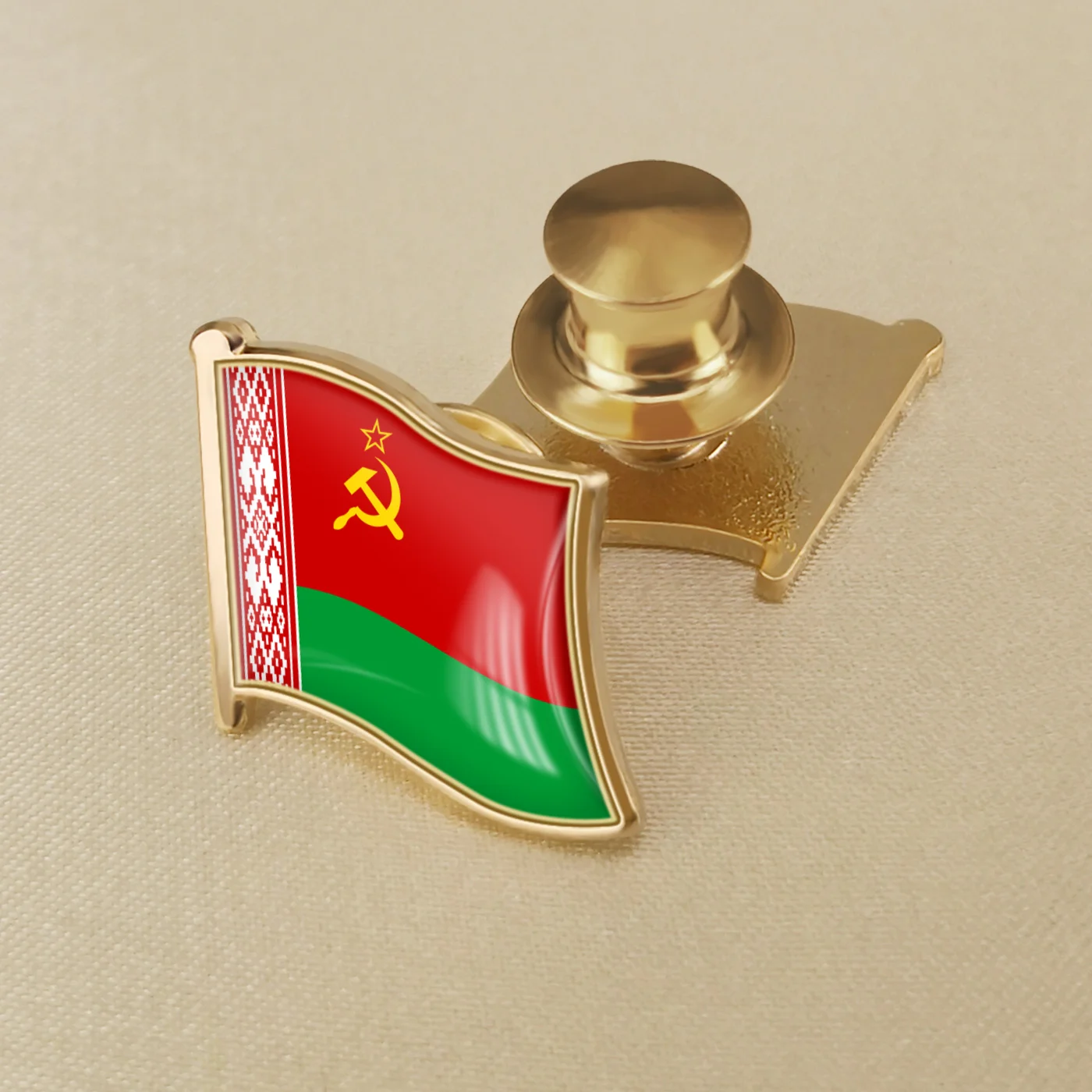 Belarus Soviet Socialist Republic Flag Lapel Pins Badges