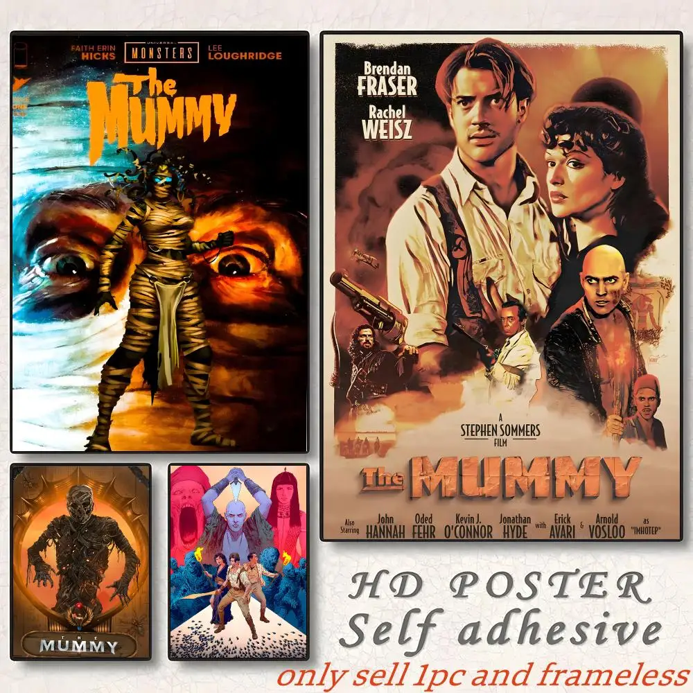 Retro Fantasy Movie T-The MummyS Poster Home Living Bed Room Bar Hallway Sticky Wall Art Printing Aesthetic Decor