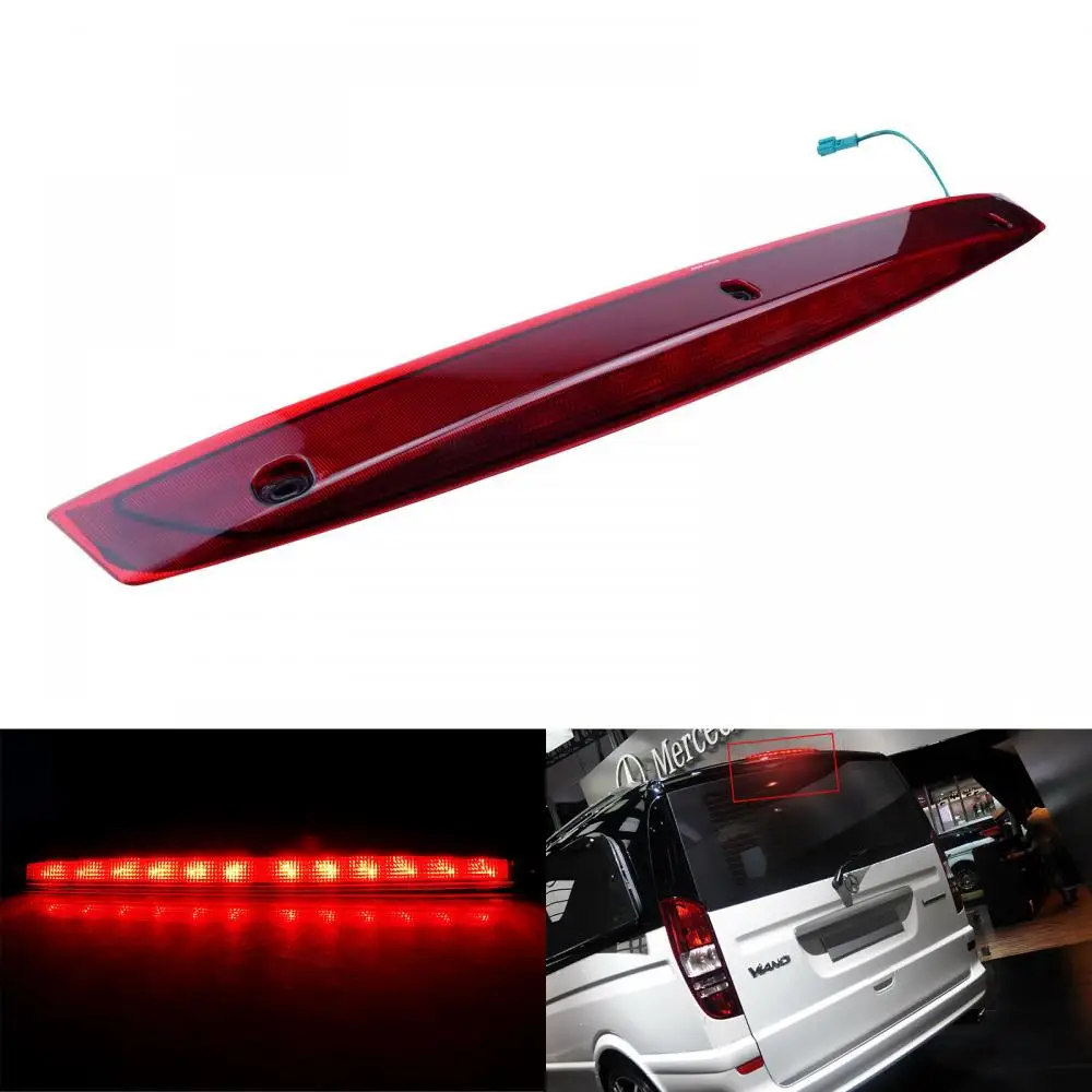 

Red LED High Level 3rd Tail Stop Light For Mercedes Benz Vito Viano W639 2003-22