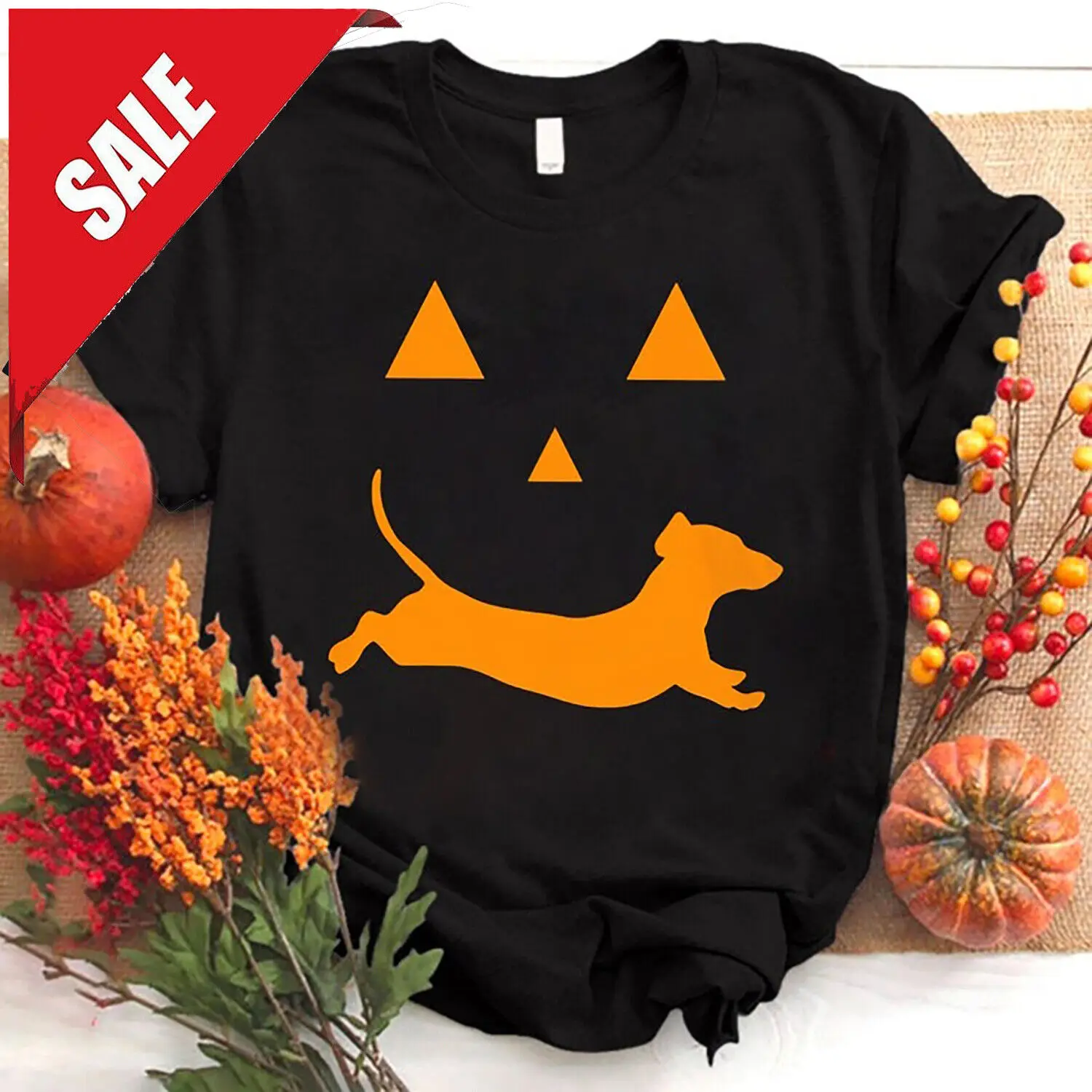 

Dachshund And Halloween Classic T-Shirt, Dachshund Halloween Shirt, Dog Lover...