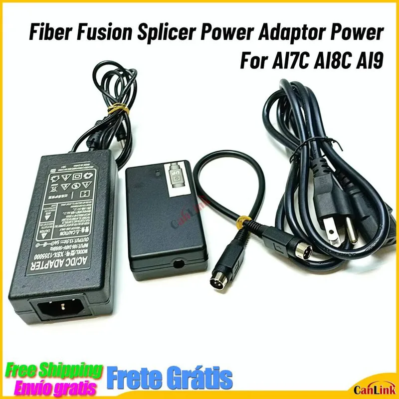 AI-6C AI-7 AI-7C AI-8 AI-8C AI-9 4 pin Charger For Signal Fire Optical Fiber Fusion Splicer Adaptor Power Supply Cable