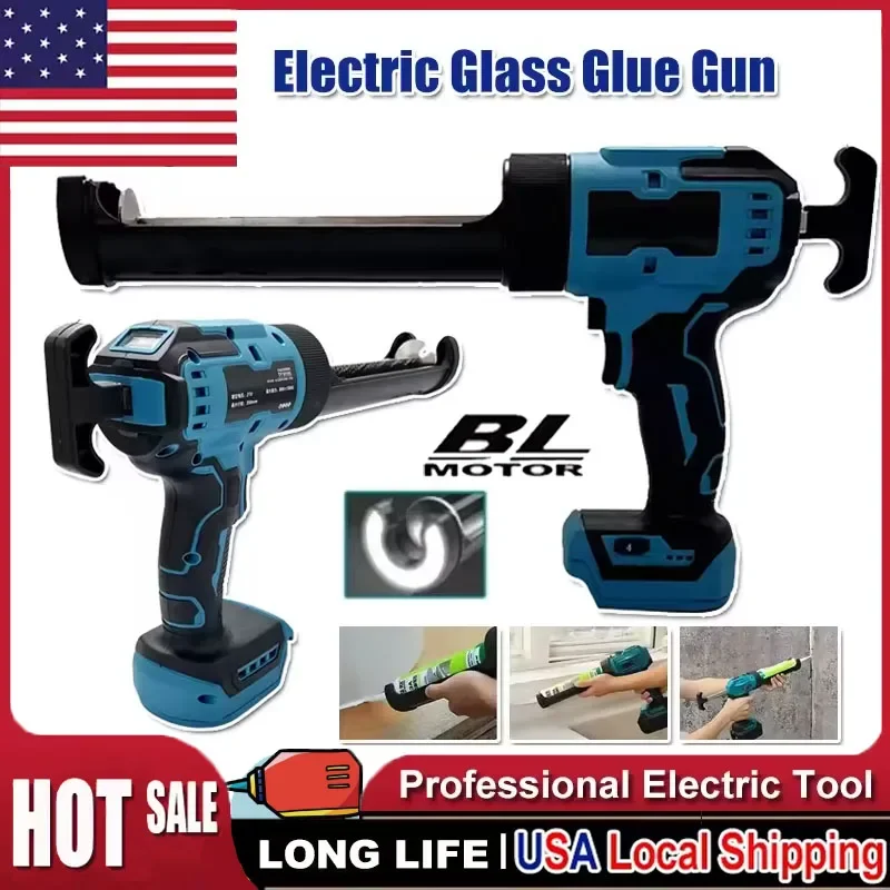 

Беспроводной электрический клеевой пистолет, многофункциональный электрический пистолет для герметизации, портативный инструмент для нанесения клея и герметизации, совместимый с аккумулятором Makita 18V
