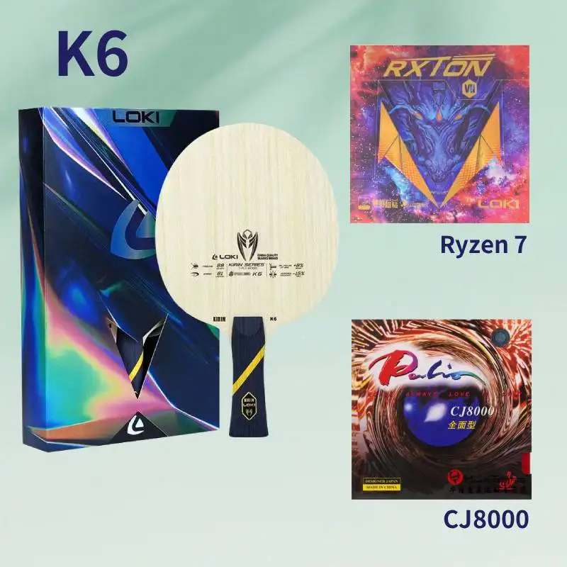 

Loki horizontal table tennis racket base plate K6 professional attacking racket