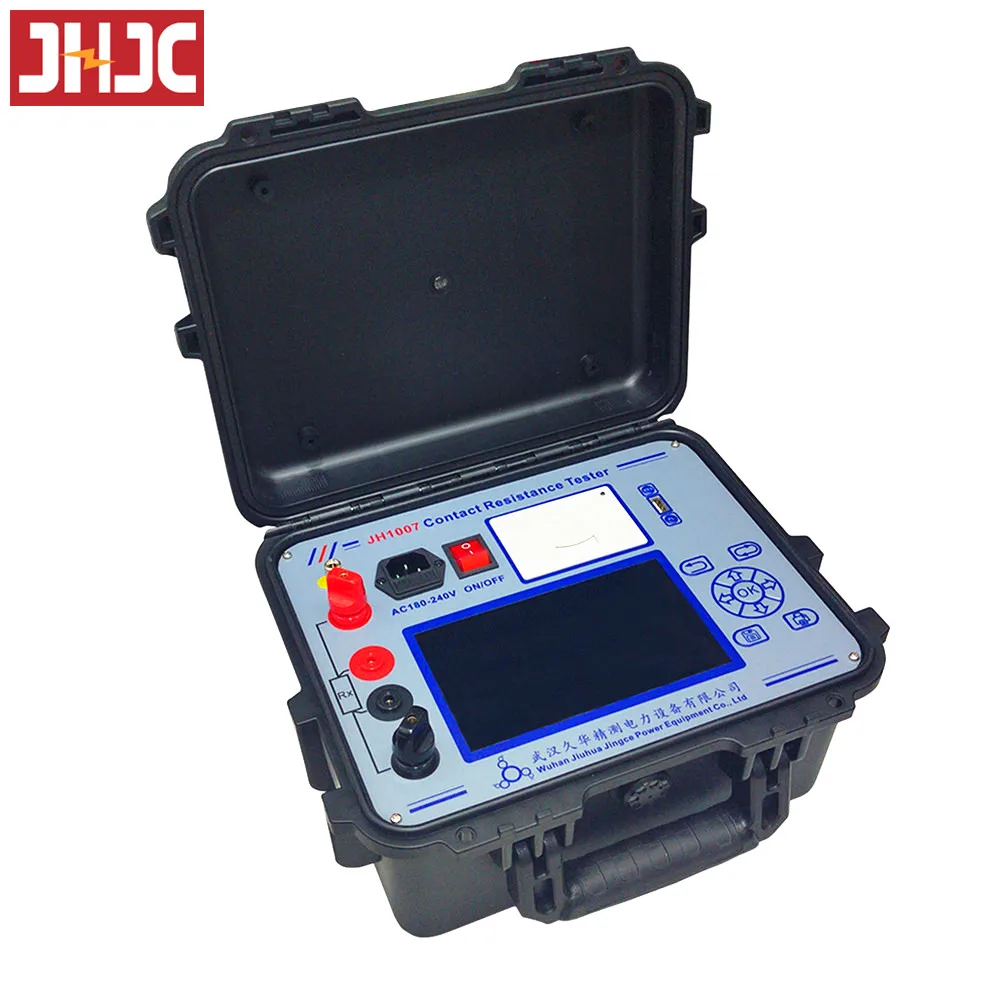 Portable Automatic Contact Resistance Tester 100A Loop Resistance Tester for Circuit Breaker Switch Leakage Test