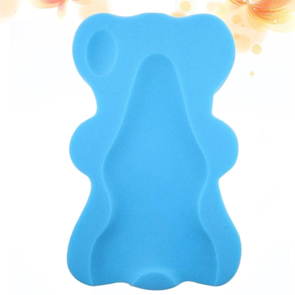 الطفل حمام الإسفنج حصيرة 5 سنتيمتر سميكة عدم الانزلاق حوض الاستحمام وسادة لحديثي الولادة حمام الرضع دعم احيط رئيس الرقبة الظهر السماء الزرقاء