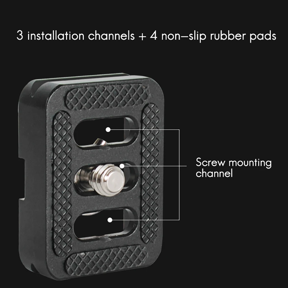 Placa de liberación rápida para trípode Sirui con cabezales de bola C-10,C-10X,E-10,E-20 y para kits de trípode de la serie 3T-35R/T005 2PCSABGI