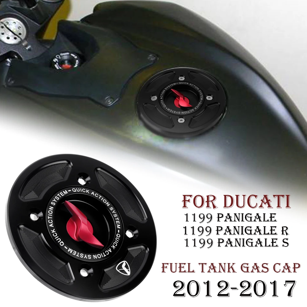 

2013-2017 For Ducati 1199 Panigale / Panigale S /Panigale R /Superleggera 2014 Gas Tank Cap Cover Motorcycle CNC Fuel Tank Cap