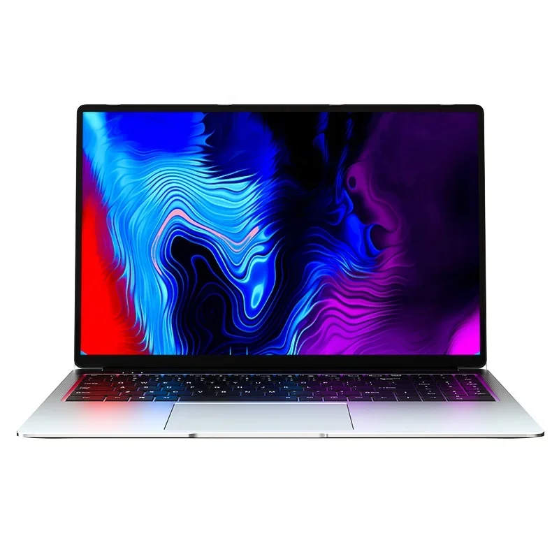 Ordenador portátil ultrafino de 15 pulgadas, Notebook con huella dactilar y Teclado retroiluminado, Quad Core, J4125, 12G, DDR4, 512G, SSD, Win10, para estudiantes