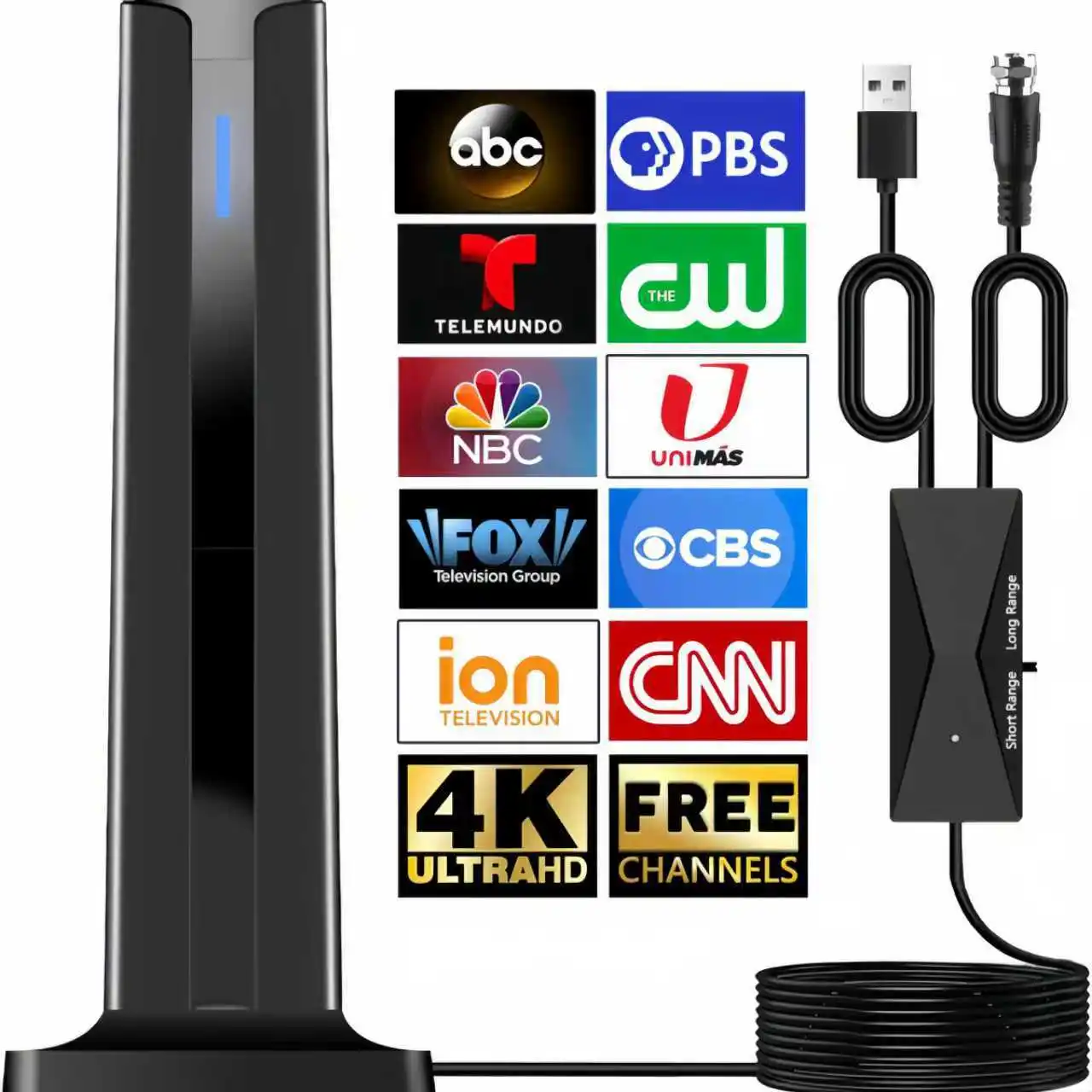 New vertical digital TV antenna for high-definition terrestrial signals, indoor and outdoor DTMB DTV-T digital receiver